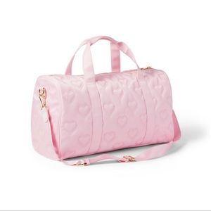 STONEY CLOVER LANE X TARGET Pink Heart Duffel NWT